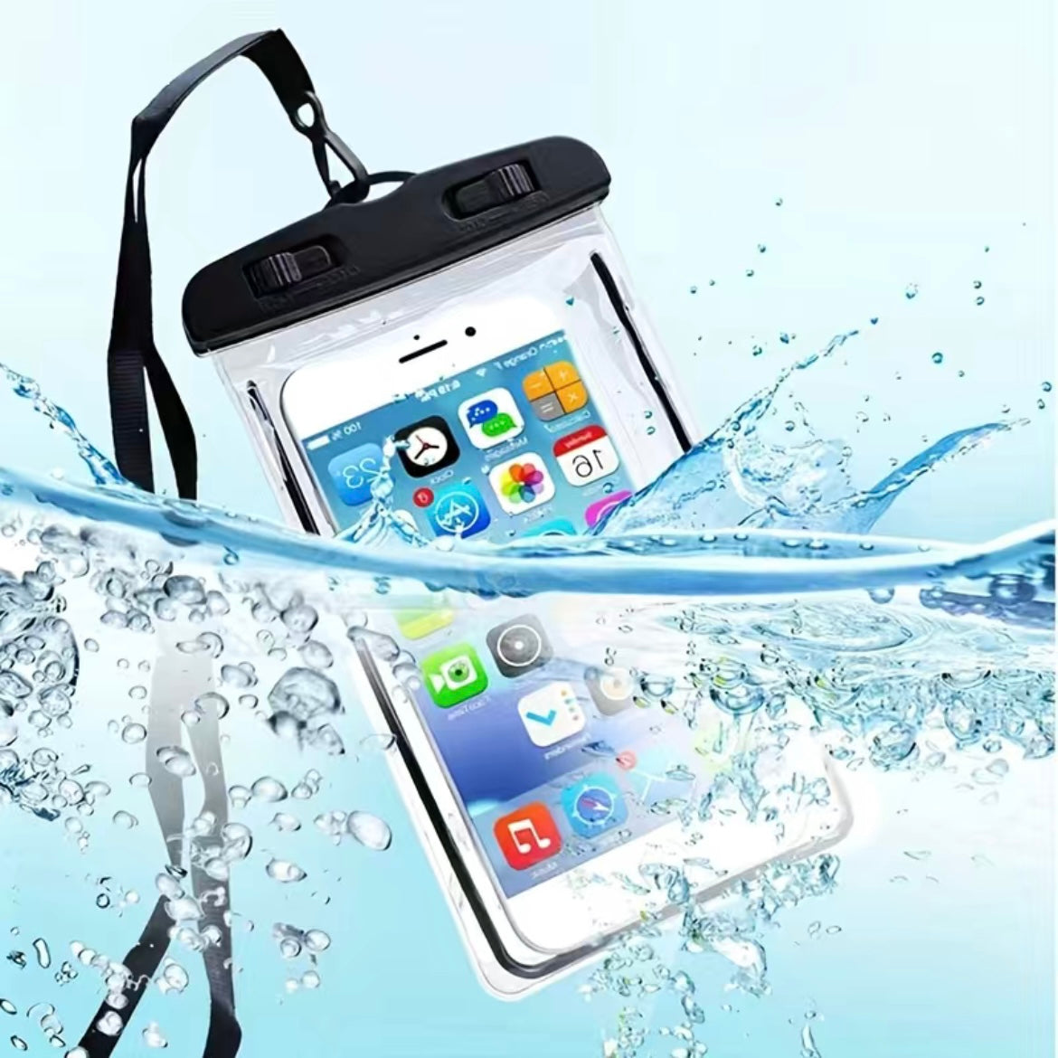 wasserdichte Handyhülle für Smartphones bis 6,8 Zoll - Schutz für Wassersport und Outdoor-Aktivitäten